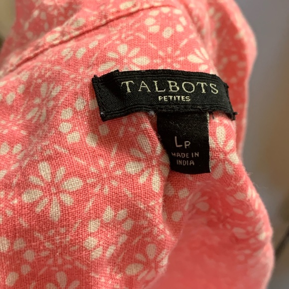 Talbots patterned button up tank - Picture 2 of 2